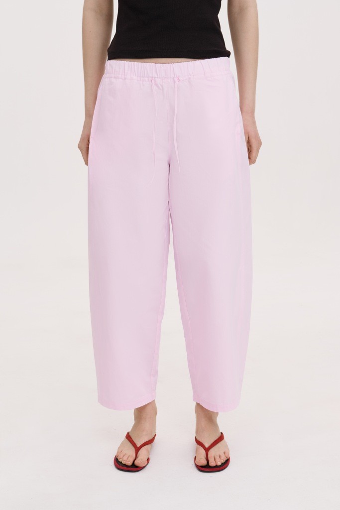 ШИРОКІ УКОРОЧЕНІ ШТАНИ З БАВОВНЯНОЇ ТКАНИНИ 1206 зображення 1